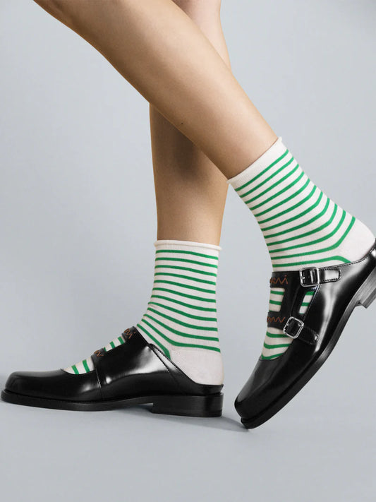Nautical Stripe Crew Sock