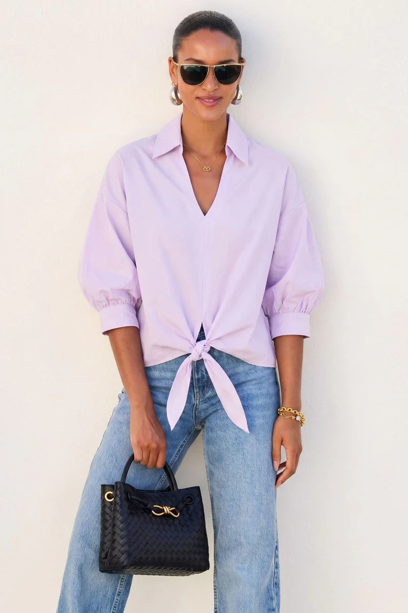 Jena Tie Front Top