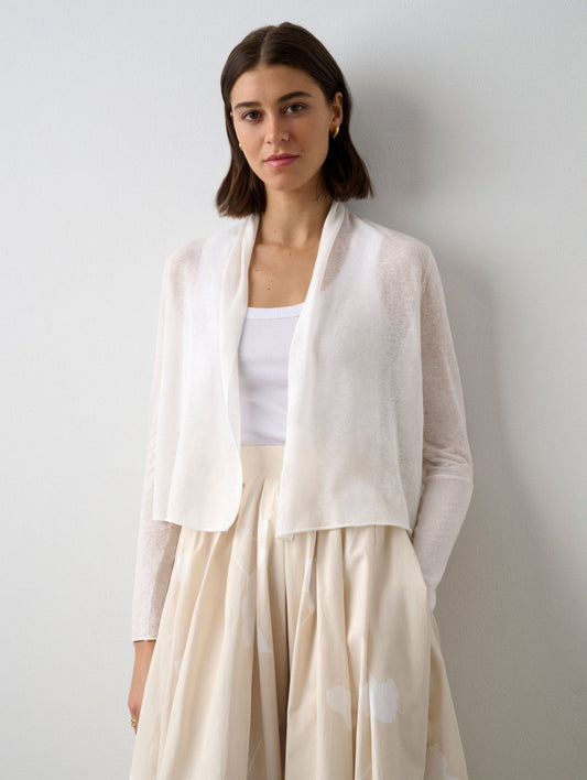 Linen Gauze Shrunken Trapeze
