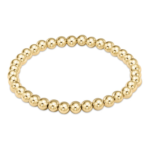 5mm classic gold bead bracelet